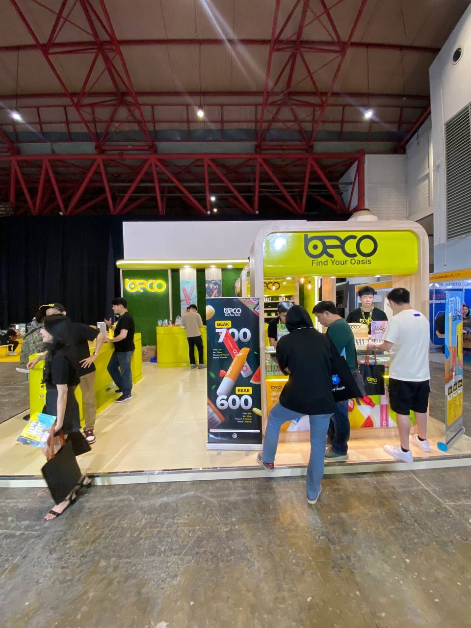 BECO exhibition activation with visitors