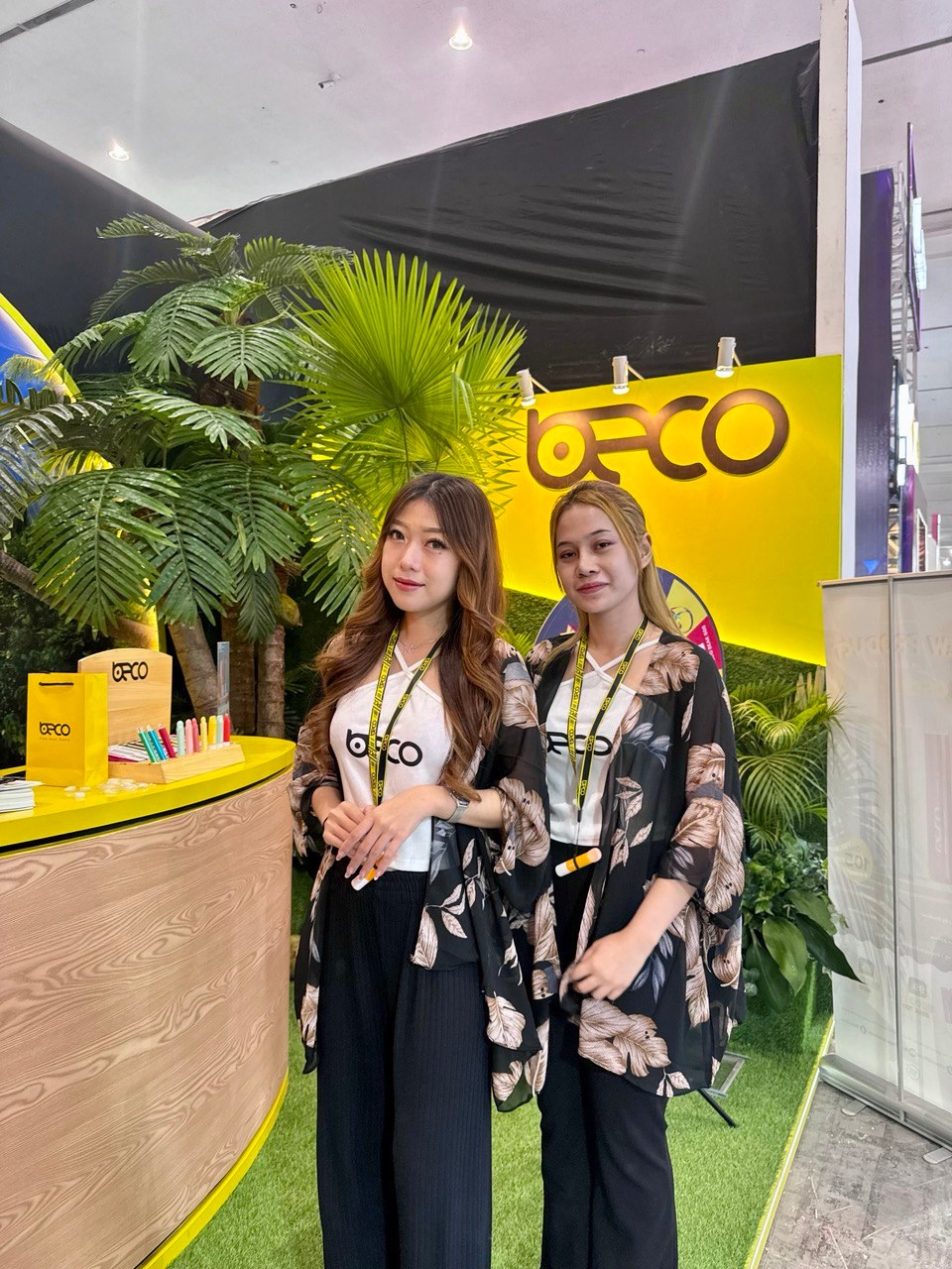 BECO exhibition booth with brand setup
