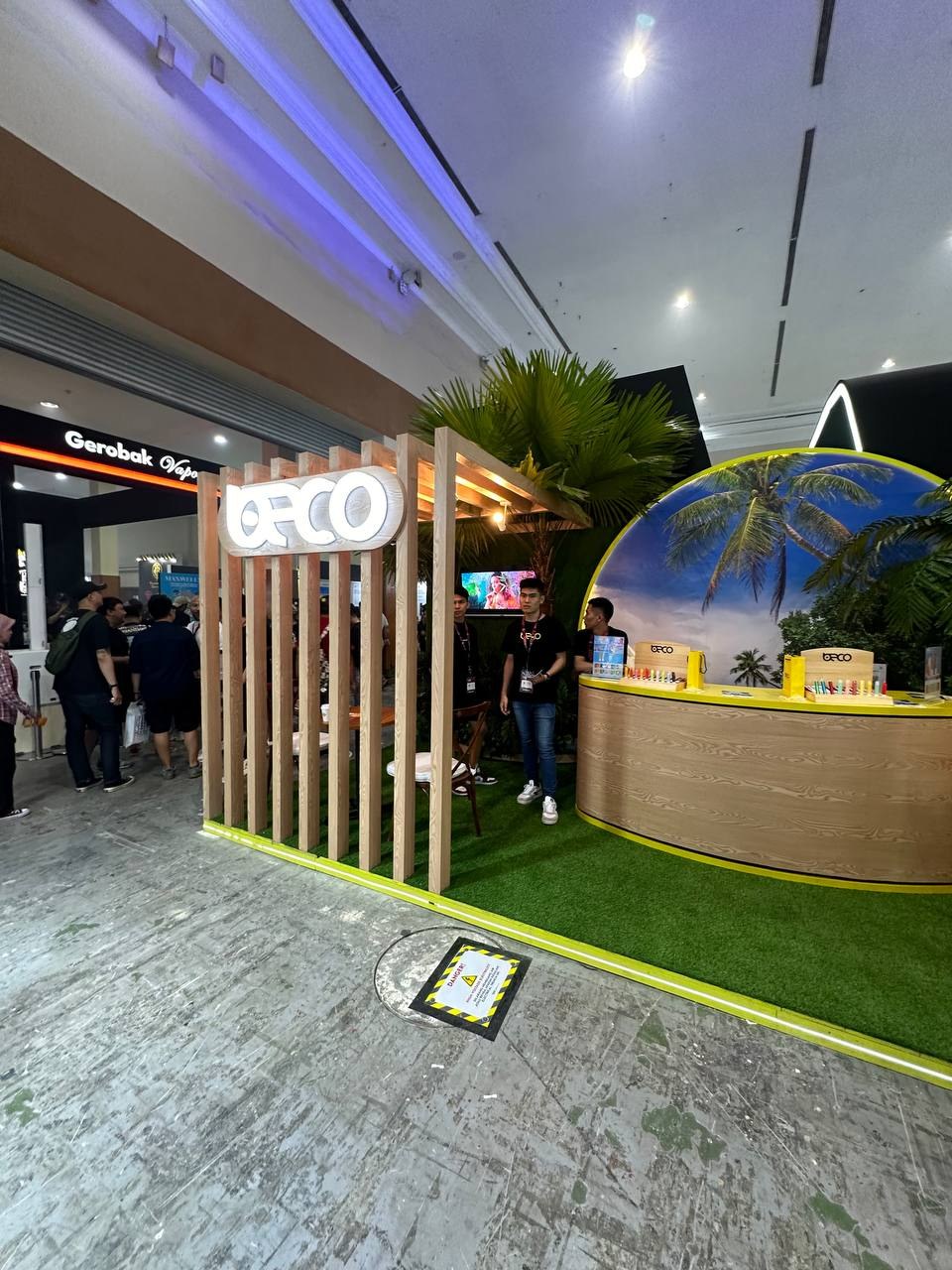 BECO exhibition booth snapshot
